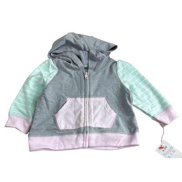 Cat & Jack Infant Girls 4 Piece Set Size 0-3M Dress Pant Bodysuit Hoodie Jacket - Picture 3 of 6